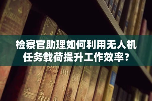 检察官助理如何利用无人机任务载荷提升工作效率？