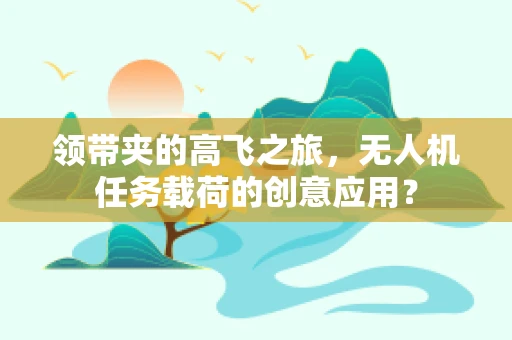 领带夹的高飞之旅，无人机任务载荷的创意应用？