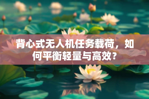 背心式无人机任务载荷，如何平衡轻量与高效？