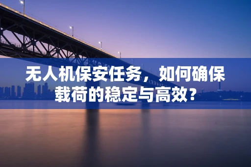 无人机保安任务，如何确保载荷的稳定与高效？